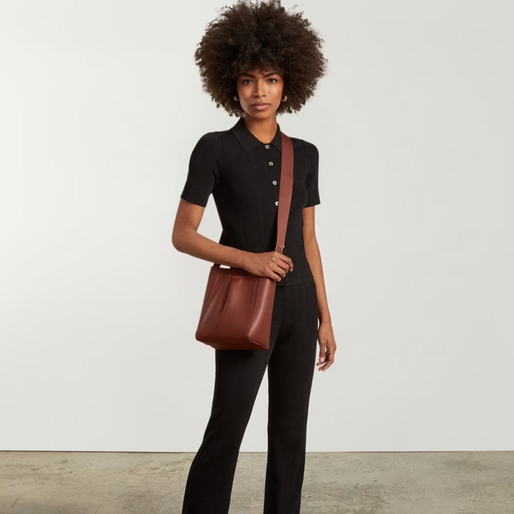 Everlane The Studio Cognac Leather Tote